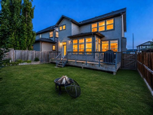 53 Heritage Drive, Cochrane, AB - Outdoor With Deck Patio Veranda