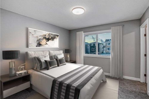 55 Agate Road, Cochrane, AB - Indoor Photo Showing Bedroom