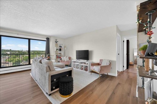 902-1330 15 Avenue Sw, Calgary, AB - Indoor Photo Showing Living Room