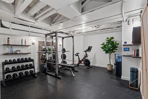 610 Aspen Meadows Hill Sw, Calgary, AB - Indoor Photo Showing Gym Room