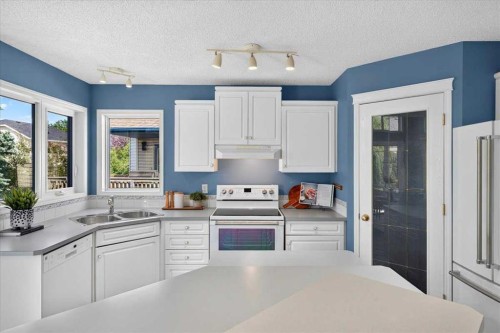 232 Douglas Glen Close Se, Calgary, AB - Indoor Photo Showing Kitchen With Double Sink