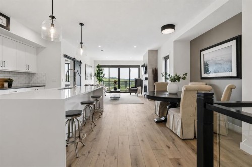 220 Precedence View, Cochrane, AB - Indoor Photo Showing Kitchen With Upgraded Kitchen