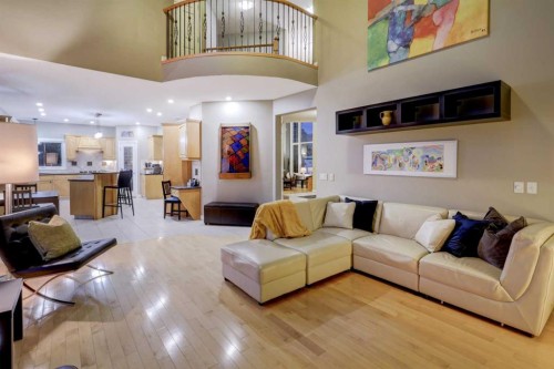 40 Arbour Estates Green Nw, Calgary, AB - Indoor Photo Showing Living Room