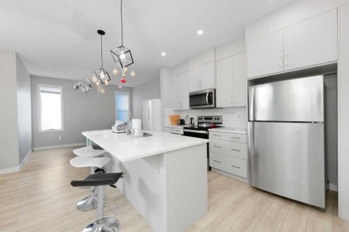 226 Ambleton Drive Nw, Calgary, AB - Indoor Photo Showing Kitchen With Upgraded Kitchen