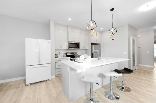 226 Ambleton Drive Nw, Calgary, AB - Indoor Photo Showing Kitchen With Upgraded Kitchen