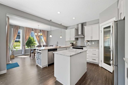 68 Nolanlake Point Nw, Calgary, AB - Indoor Photo Showing Kitchen With Stainless Steel Kitchen With Upgraded Kitchen