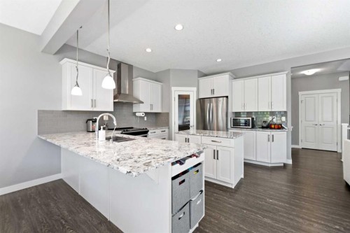 68 Nolanlake Point Nw, Calgary, AB - Indoor Photo Showing Kitchen With Stainless Steel Kitchen With Upgraded Kitchen