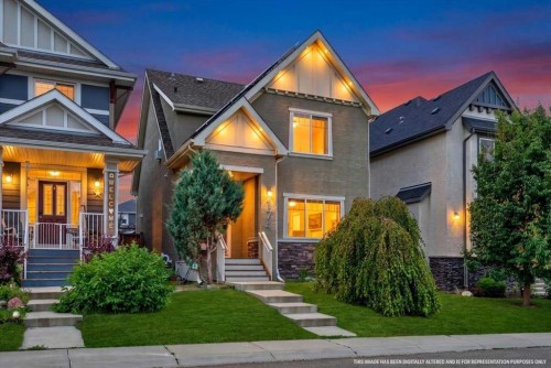 174 Mahogany Heights Se, Calgary, AB - Outdoor With Deck Patio Veranda With Facade