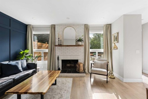 76 Ranchridge Way Nw, Calgary, AB - Indoor Photo Showing Living Room With Fireplace