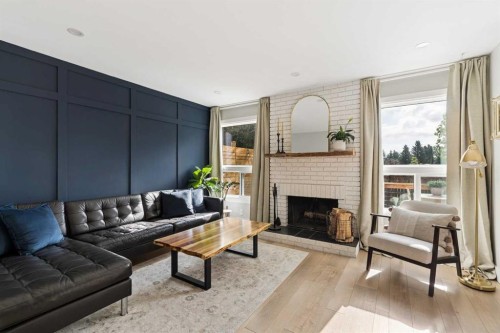 76 Ranchridge Way Nw, Calgary, AB - Indoor Photo Showing Living Room With Fireplace
