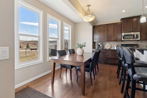 161 Heritage Bay, Cochrane, AB - Indoor Photo Showing Dining Room