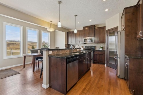 161 Heritage Bay, Cochrane, AB - Indoor Photo Showing Kitchen