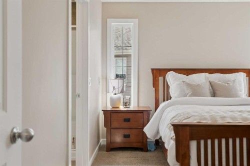 161 Heritage Bay, Cochrane, AB - Indoor Photo Showing Bedroom