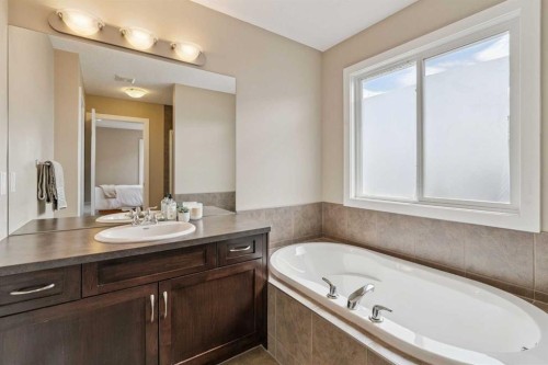 161 Heritage Bay, Cochrane, AB - Indoor Photo Showing Bathroom