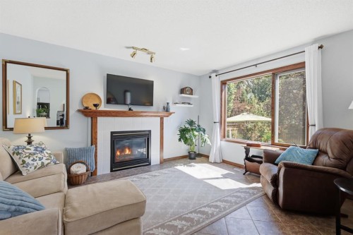 12 Valley Glen Heights Nw, Calgary, AB - Indoor Photo Showing Living Room With Fireplace