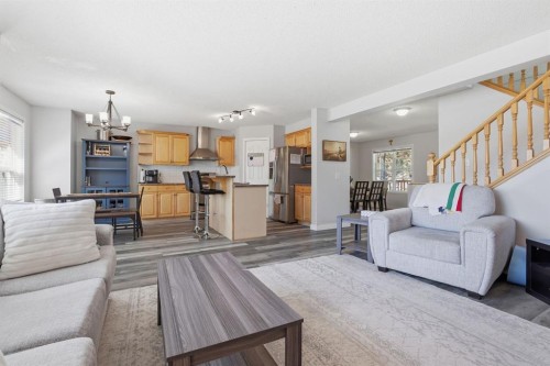 134 Prestwick Landing Se, Calgary, AB - Indoor Photo Showing Living Room