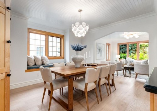 1618 6 Street Nw, Calgary, AB - Indoor Photo Showing Dining Room