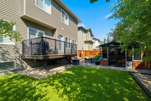 809 Canoe Green Sw, Airdrie, AB - Outdoor With Deck Patio Veranda