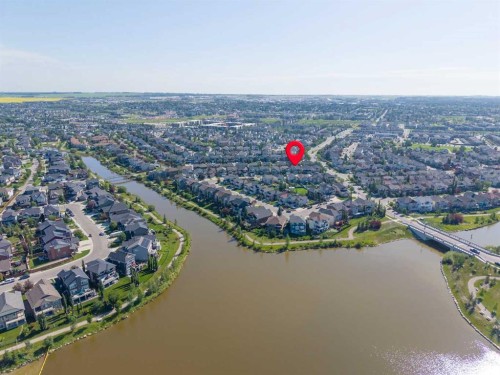 809 Canoe Green Sw, Airdrie, AB - Outdoor With Body Of Water With View