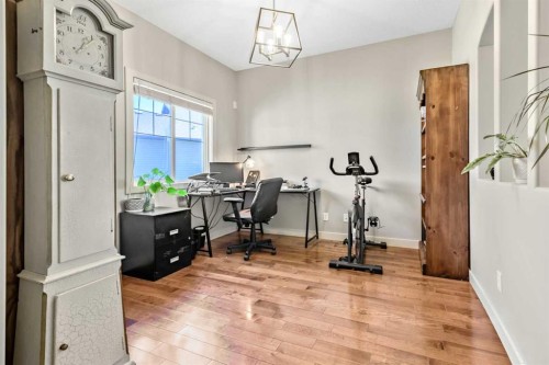 13 Dain Place Nw, Langdon, AB - Indoor Photo Showing Office
