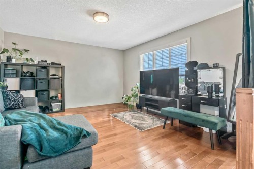 13 Dain Place Nw, Langdon, AB - Indoor Photo Showing Living Room