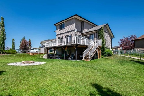 13 Dain Place Nw, Langdon, AB - Outdoor With Deck Patio Veranda