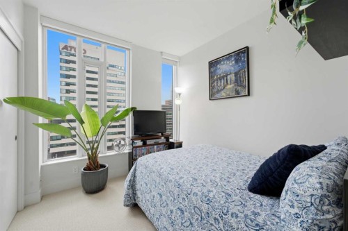 908-901 10 Avenue Sw, Calgary, AB - Indoor Photo Showing Bedroom