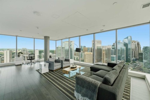 908-901 10 Avenue Sw, Calgary, AB - Indoor Photo Showing Living Room