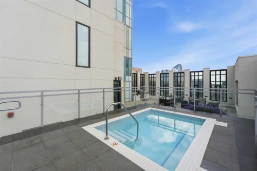 908-901 10 Avenue Sw, Calgary, AB - Outdoor With In Ground Pool With Exterior