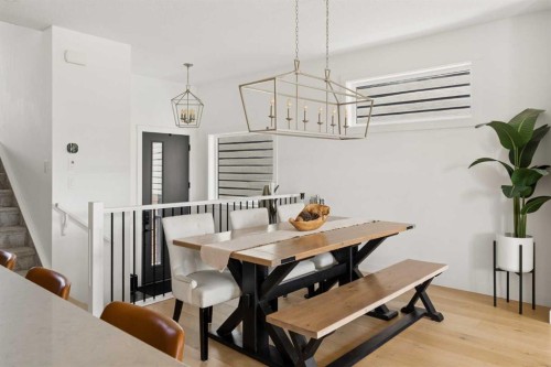 203 Cranbrook Park Se, Calgary, AB - Indoor Photo Showing Dining Room