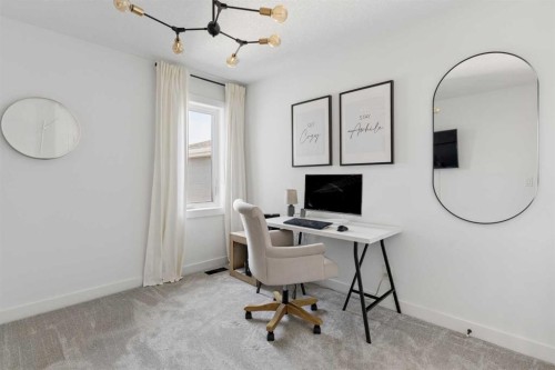 203 Cranbrook Park Se, Calgary, AB - Indoor Photo Showing Office