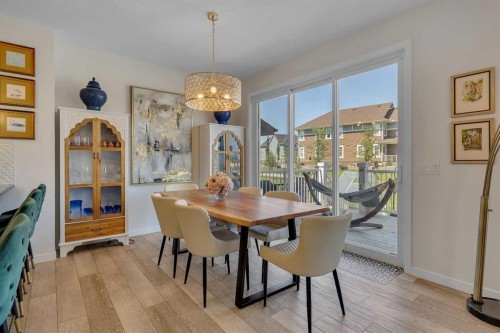 168 Magnolia Manor Se, Calgary, AB - Indoor Photo Showing Dining Room