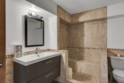 54 Thomas Street Nw, Langdon, AB - Indoor Photo Showing Bathroom