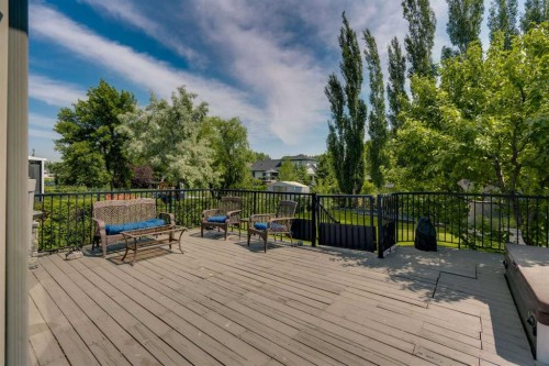 54 Thomas Street Nw, Langdon, AB - Outdoor With Deck Patio Veranda