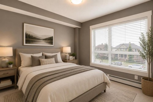 3302-302 Skyview Ranch Drive Ne, Calgary, AB - Indoor Photo Showing Bedroom