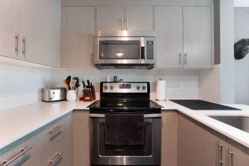 3302-302 Skyview Ranch Drive Ne, Calgary, AB - Indoor Photo Showing Kitchen
