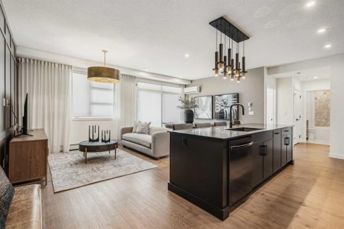 2303-55 Lucas Way Nw, Calgary, AB - Indoor Photo Showing Kitchen With Upgraded Kitchen