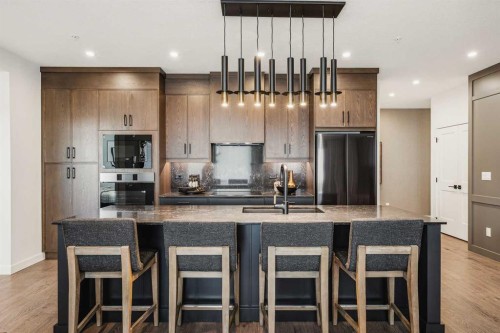 2303-55 Lucas Way Nw, Calgary, AB - Indoor Photo Showing Kitchen