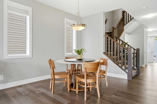 733 Windrow Manor Sw, Airdrie, AB - Indoor Photo Showing Dining Room