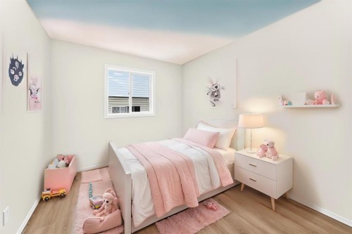 152 Harvest Park Terrace Ne, Calgary, AB - Indoor Photo Showing Bedroom