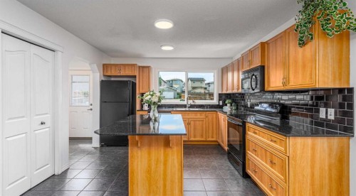 15 Panora Square Nw, Calgary, AB - Indoor Photo Showing Kitchen With Double Sink
