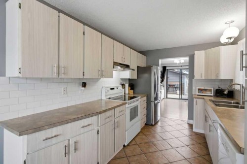 96 Abberfield Crescent Ne, Calgary, AB - Indoor Photo Showing Kitchen With Double Sink