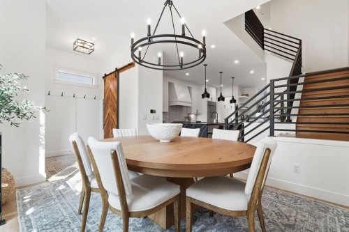 736 35 Street Nw, Calgary, AB - Indoor Photo Showing Dining Room