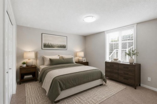 550 Mckenzie Towne Close Se, Calgary, AB - Indoor Photo Showing Bedroom