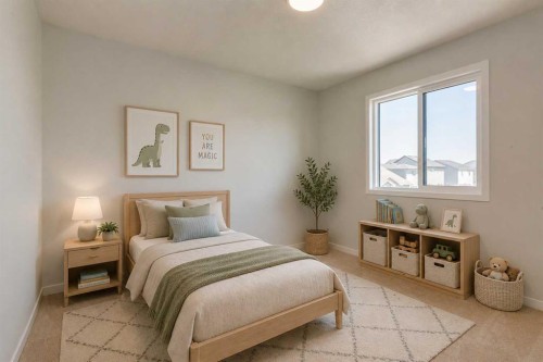 32 Ellen Lane, Crossfield, AB - Indoor Photo Showing Bedroom
