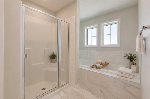 32 Ellen Lane, Crossfield, AB - Indoor Photo Showing Bathroom