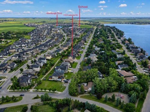 772 East Lakeview Road, Chestermere, AB - Outdoor With Body Of Water With View