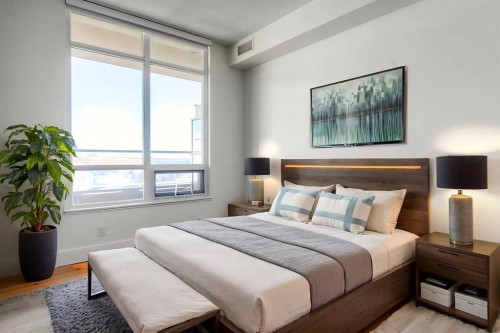 807-46 9 Street Ne, Calgary, AB - Indoor Photo Showing Bedroom