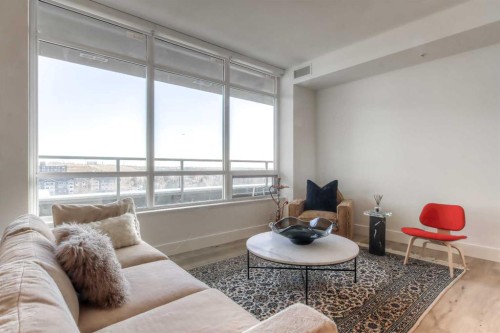 807-46 9 Street Ne, Calgary, AB - Indoor Photo Showing Living Room