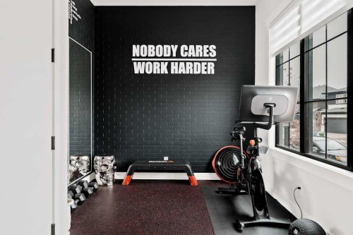 138 Discovery Drive Sw, Calgary, AB - Indoor Photo Showing Gym Room